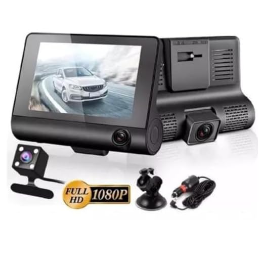 Camera Veicular Automotiva Gravação Full Hd Frontal Ré Lcd