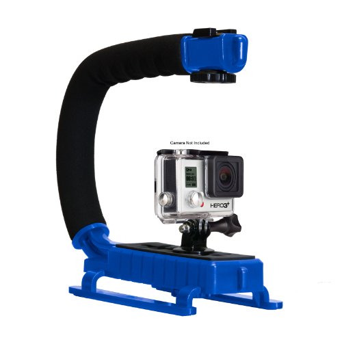 Opteka X-Grip Professional Action Stabilizing Handle Specifically Made For Gopro Hd Hero5, Hero4, Hero3 And Session With Accessory Shoe For Flash, Mic, Or Video Light (Blue) #TOP9