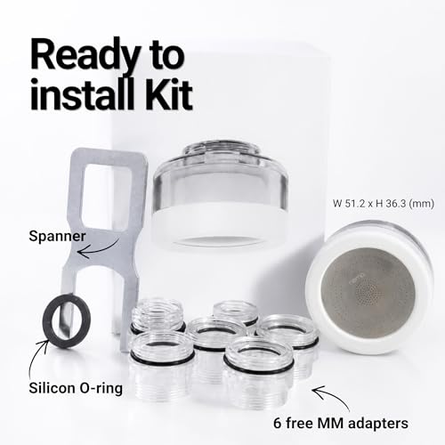 Image of NEMO Wash Basin Tap Filter | Made in South Korea | Removes Residual Chlorine, Rust, Heavy Metals and Larvae | Minimalist Korean Water Filter Designed for Daily Wash