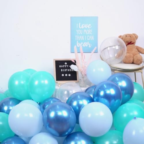 Image of Clear Balloons 12 Inch, 60 PCS Clear Latex Balloons Bright Light Transparent Bubble Bobo Balloons for Arch, Biodegradable Balloons as Halloween Christmas Birthday Wedding Baby Shower Party Decorations
