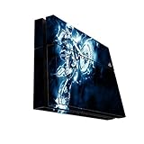 Dirt Bike Dirtbike Electric Lightning Jump Vinyl Decal Sticker Skin by Moonlight Printing for Playstation 4 PS4 Console