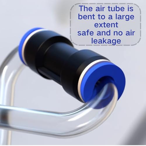 10 Stück 7mm Pneumatikverbinder Pneumatik Steckverbinder Push In Schnellkupplung Pneumatic Straight 7mm Schnellkupplungen Pneumatik-Werkzeuge für Druckluft Schnellsteckverbinde