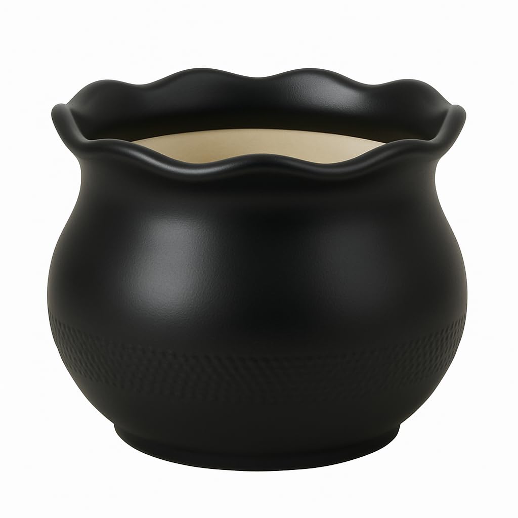 Pot de fleurs céramique 41x30 grand bac jardin résistant au gel extérieur