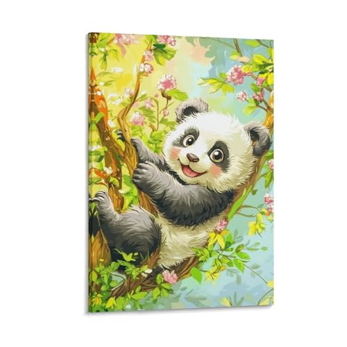 Peintures sur toile panda pour une chambre zen et moderne