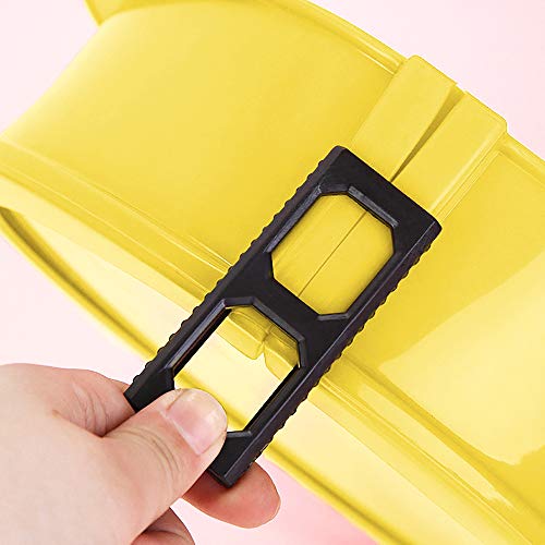 Silicone Springform Non-Stick Baking Pan, Removable Ring & Tempered Glass Bottom, Leak-Proof, 100% Food Grade, BPA-Free, Non-Toxic Cheesecake Bakeware / Round Cake Pie Pan - 7" Yellow - Thumbnail 5