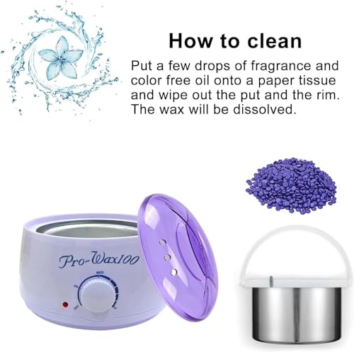 Image of Wax Kit Wax Heater Machine Waxing Kit Combo Wax Machine Chocolate Cream Wax (550 gm) Aloe Vera (550 gm) Strips (70pcs) Spatula(Kinfe),Sponge) | Hair Removal Waxkit (Liposoluble Wax) for Women