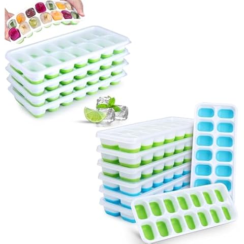 JRISBO Ice Cube Trays 12 Pack Cover