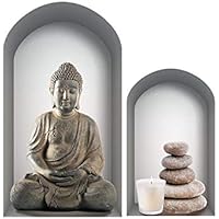 Zen et Ethnique, Pegatina de pared de Buda en nicho