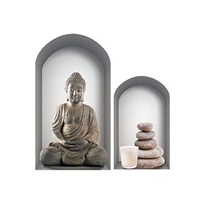 Zen et Ethnique, Pegatina de pared de Buda en nicho | Ya disponible en tu tienda friki favorita! En mundofriki.es! Zen et Ethnique, Pegatina de pared de Buda en nicho | Ya disponible en tu tienda friki favorita! En mundofriki.es!
