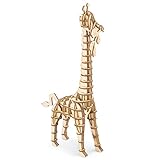 Rolife 3D Wooden Puzzle Wild Animal Toy-DIY Tiny Model Kit-Animal Action Figure-Assembly Jigsaw Puzzle-Home Decoration-Unique Birthday/Easter Day Gift for Daughter/Niece/Women/Girls/Boys(Giraffe)