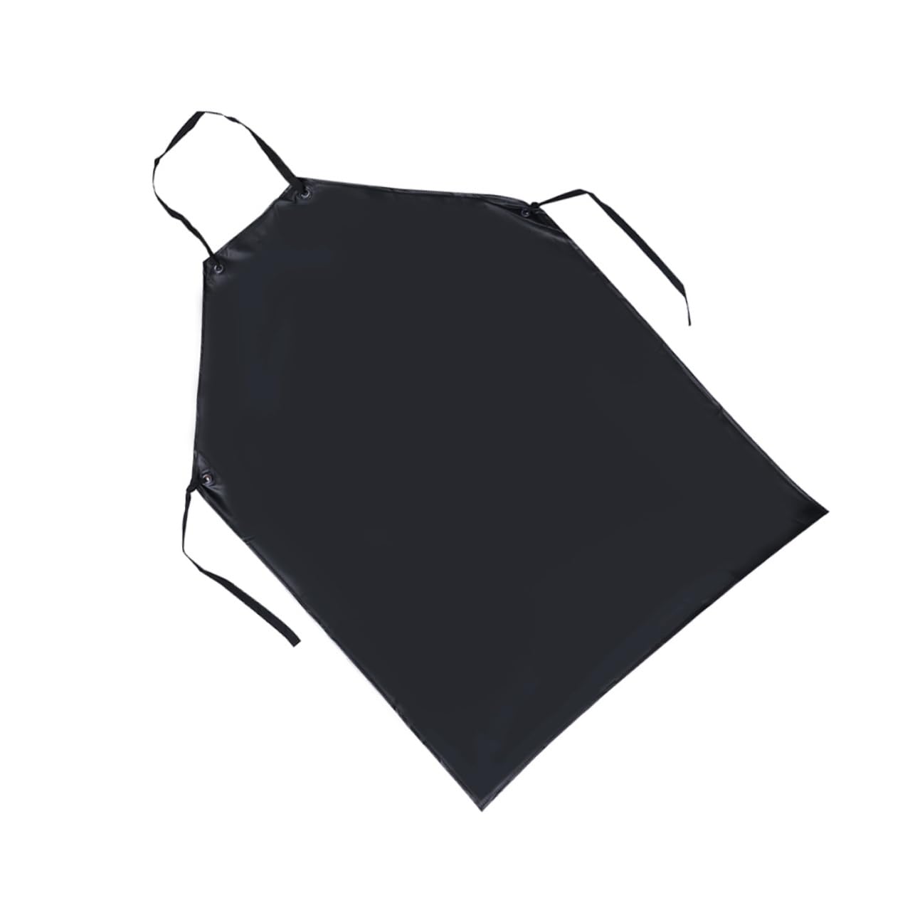 Delantal de Cocina Negro de Pvc, Resistente al Agua Grasa