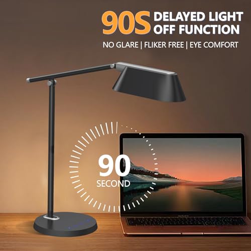 Lampe de bureau LED pour le télétravail confort et arrêt différé