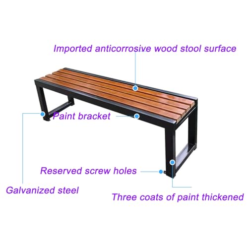 Muebles de exterior rectangulares con diseño de listones premium 6