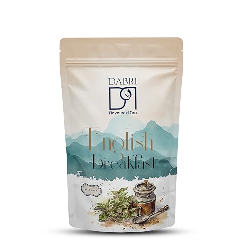 Image of DABRI English Breakfast Black Tea 100gm Pouch | Rich Aroma Tea | Full-Bodied Black Tea | Assam and Darjeeling blend | Classic, Pure Tea | Supports heart health | Improve Digestions - 100gms