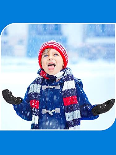 Image of SATINIOR 2 Pairs Kids Winter Snow Gloves Ski Mitten
