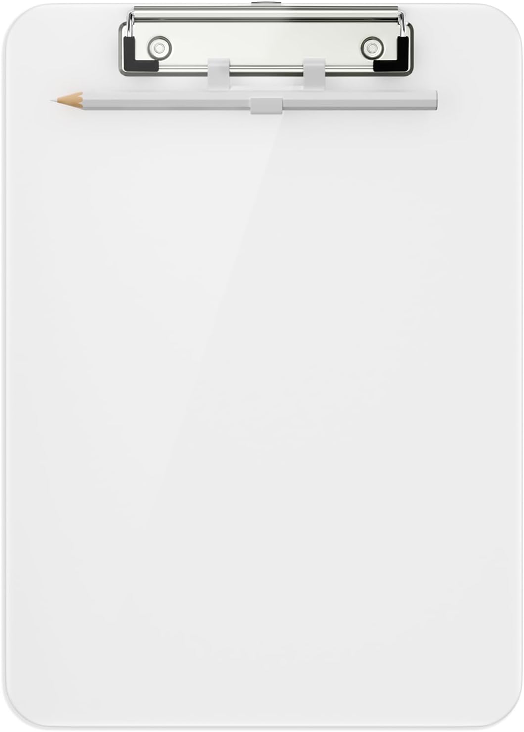 Hongri プラスチッククリップボード 目立たないメタルクリップ付き ファッションデザイン レターサイズ プラスチッククリップボー