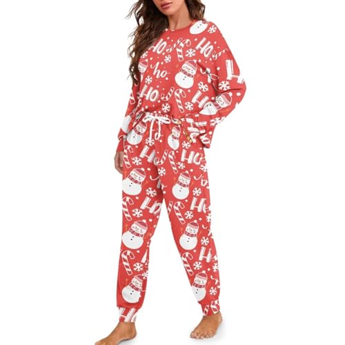 Image of Womens Lounge Set Long Sleeve Soft Pajama Sets