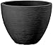 Dehner Pflanztopf Vino, Ø 40 cm, Höhe 31 cm, Kunststoff, anthrazit