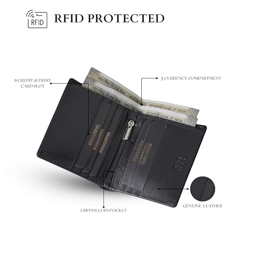 Image of TANSTITCH Slim Leather Wallet || Small,Compact, Minimalist & Thin Wallet || RFID Protected || Front Pocket Carry