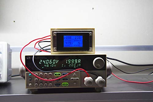 Image of DC 6.5-100V 20A Voltage Amperage Power Energy Meter DC Volt Amp Tester Gauge Monitor LCD Digital Display with Blue Backlight Measuring Volts Current with Built-in Shunt