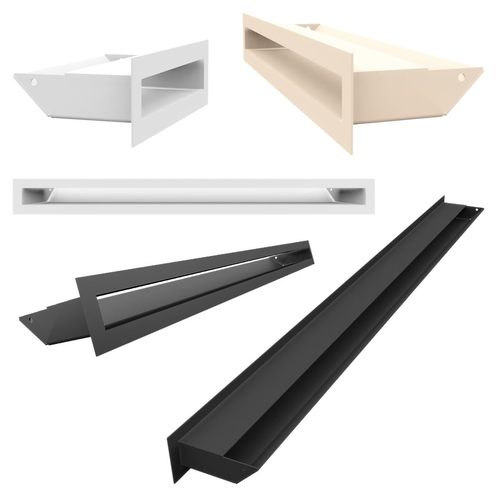Griglia di ventilazione aria 6 x 40 grafite slim