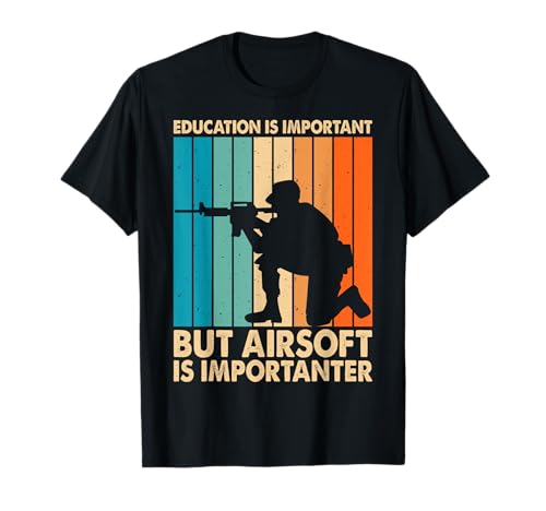 Divertido airsoft con texto en alemán para hombre Camiseta