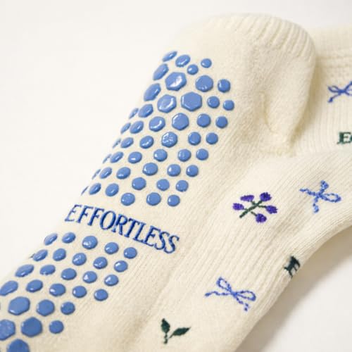 Image of Shapes Studio Half Calf Grip Socks, Cute Fruit Pilates Socks, Ruffle Socks, Non-Slip for Barre Yoga