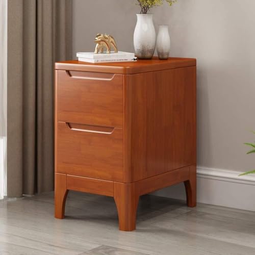 HJYBFA Mesita de Noche de Madera Maciza con cajones deslizantes, solución de Almacenamiento Que Ahorra Espacio para el Dormitorio o la Sala de Estar.