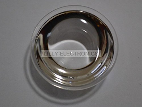 Lentilles optiques en verre monoconvexe 44 mm pour éclairage LED précis