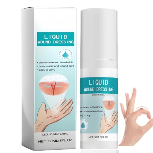Waterproof Spray Plasters for Wounds,Liquid Wound Dressing,Wound Waterproof Drops,Skin Liquid Waterproof Plasters,Skin Liqu/id Plaster Wound Glue,Protective Film for Wo/und,Transparent Wate/rproof