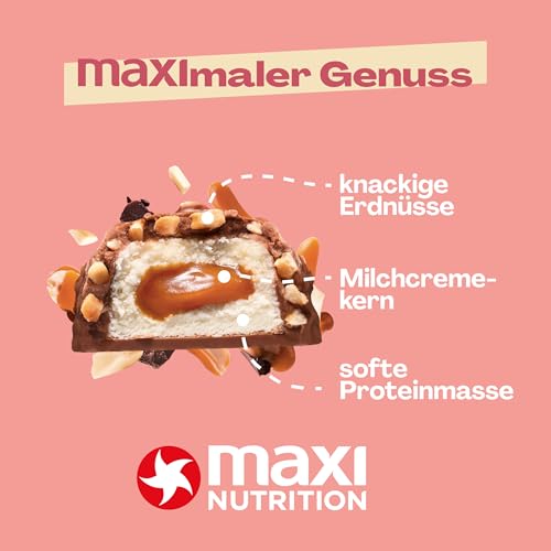 MaxiNutrition Better Choice Protein Bar Peanut Caramel, 15x 22,5g, 32% Eiweißgehalt, mit wenig Kalorien, Proteinriegel ideal für den Muskelaufbau