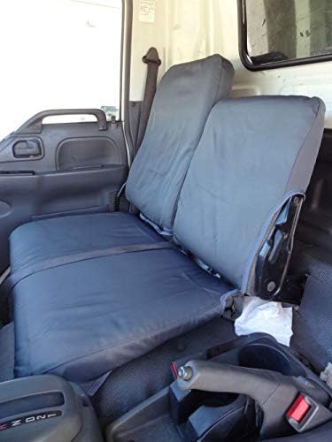 1987-1994 Isuzu NPR, Durafit Heavy-Duty Waterproof Endura Exact Custom-Fit Seat Covers in Endura Fabric (Front 40/60 Split Bench Seat, I2261-C8 Gray Endura)