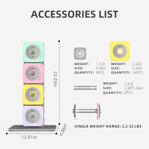 DHT-Dumbbell-Sets-with-Rack-Free-Weights-Dumbbells-Set-All-Purpose-Fitness-Anti-Rolling-Weights-Set-for-Gym-Home-Office-22-22-lbs-1-Set