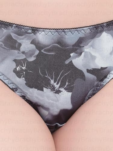 Image of Brachy Women Elegant Sexy Lacy Love Printed Double Haveliy Push up Bra Panty Bridal Set