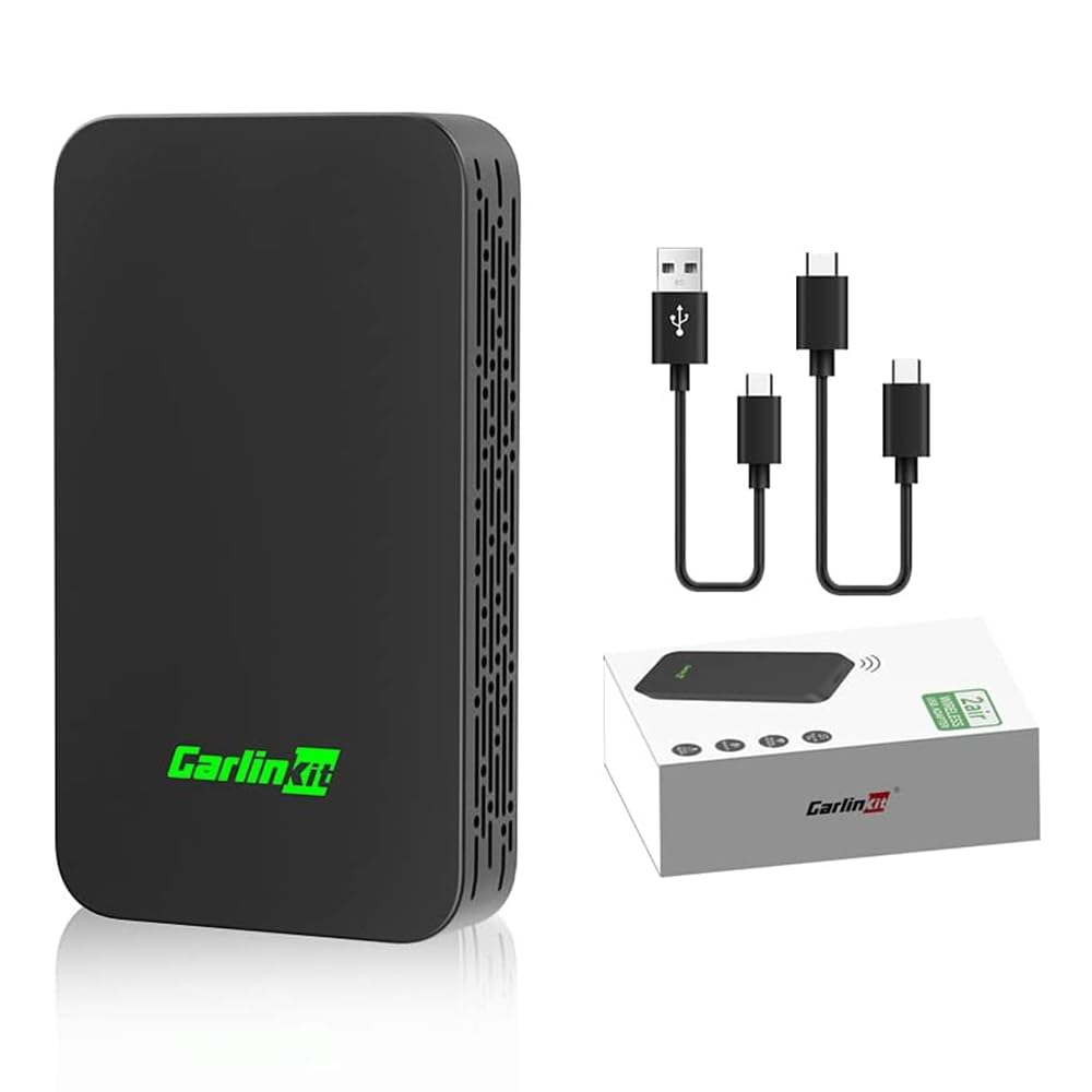 Carlinkit 5.0 CarPlay inalambrico y Android Auto inalambrico,2026 Upgrade CarPlay Android Auto Wireless Adaptador,For para Coches equipados con CarPlay y Androidauto(año de fabricación: 2016 a 2026)