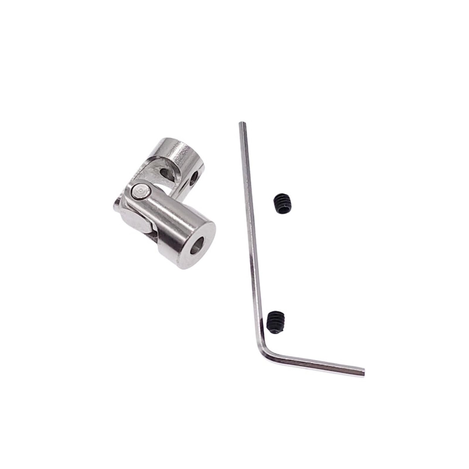 HCVYQMMJ Boat Car Shaft Coupler Universal Coupling Motor Connector Metal Universal Joint Couplings Carbon Steel(4mm-4mm)