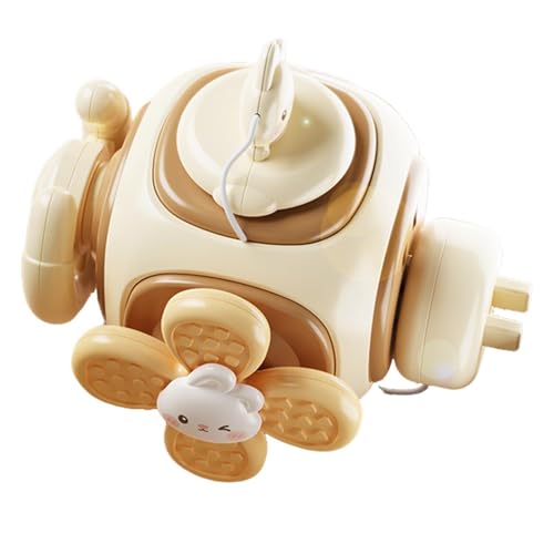 Whrcy Cubo de Actividades - Juego de ensamblaje Interactivo de Seis Lados | Cubo de Aprendizaje con Diseño de Conejo | para niños, niñas, Estudiantes, Juego Familiar, Preescolar, hogar,