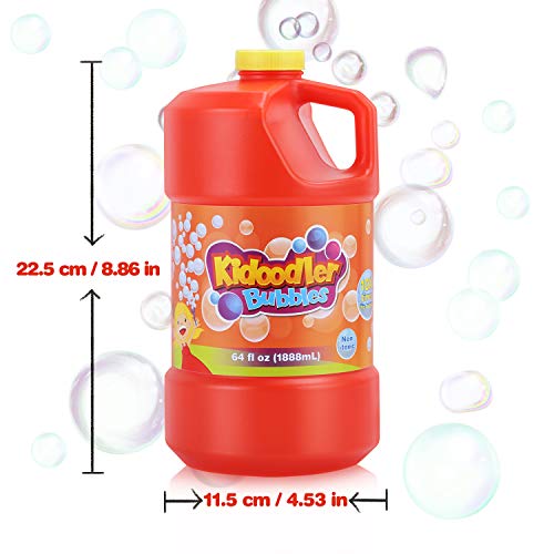 Kidoodler Bubble Solution 64 oz (Can Make 5 Gallon), Non-Toxic Bubble Solution Refill, Concentrated Bubble Solution for Bubble Machine, Bubble Gun, Giant Bubble Wand - Thumbnail 7