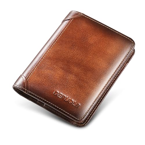 Catálogo de Cartera Caballero los más solicitados. 49 Cloeey Future Carteras para Caballero con Protección RFID, Billetera de Hombre de Piel, 11 Ranuras para Tarjetas y 2 Bolsillos para Efectivo, Regalos para Hombre, Mens Wallet