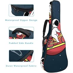 Housse de sac de guitare épaisse avec rembourrage en éponge imperméable pour guitare acoustique électrique basse… - Les Beatles, Paul McCartney, John Lennon, RIngo Starr, George Harrison Housse de sac de guitare épaisse avec rembourrage en éponge imperméable pour guitare acoustique électrique basse… – Image 4