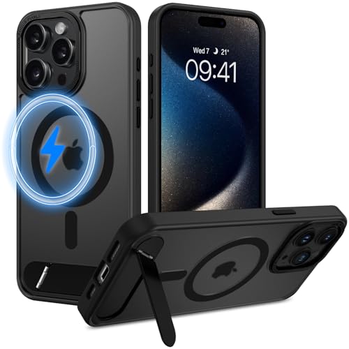 Coque rigide iPhone 15 Pro Max pour éviter les rayures et chutes avec anneau MagSafe
