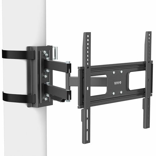 VIVO Outdoor No Drill Full Motion Gazebo TV Mount for 32 to 85 inch Screens, Articulating Bracket Holds up to 110 lbs, VESA up to 400x400, Black, MOUNT-GTM70