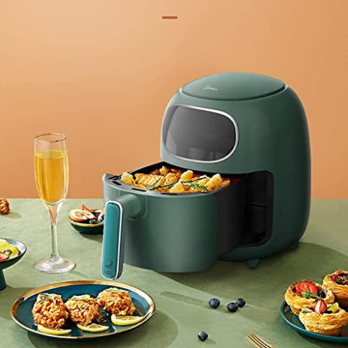 WYCGD Heißluftfritteuse Friteusen Air   Haushalt Multifunktionale Air Smart Touchscreen Elektrische Pommes Frites Maschine 3L Große Kapazität Luft Vollautomatisch Ohne – Bild 3