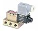 Numatics 030SA4562000030 Mark 3 Single Sol Valve 2 Pos/4 Way w/Base 10-32 Btm Ports 120 VAC w/DIN Plug-in/Spring Ret/Flush Non-Lkg OR