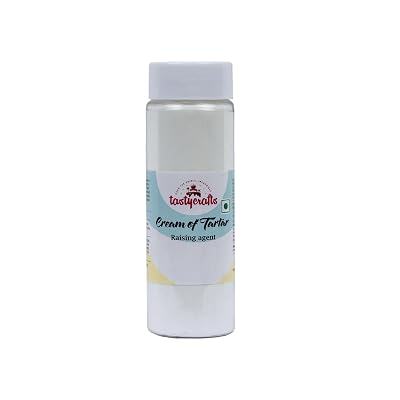 Tastycrafts Cream of Tartar 100g | Food Grade Baking Powder Substitute for Cakes, Candies, Gelatin Desserts & Bakery Rec