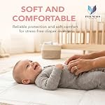 Linges jetables de litière à changement de bébé 13,5"x18" – 100 Pack, doux, étanche & Ultra Absorbant pour les changements de couches libres de mess