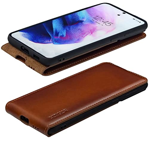 Étui protection à rabat original Suncase pour Samsung S26 5G fini les rayures sur l'écran en cuir