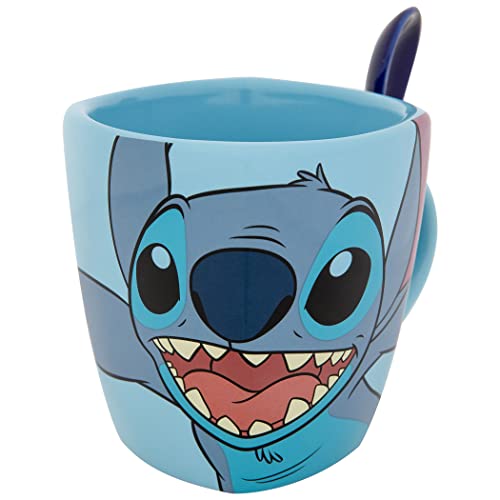 Taza Jerry Leigh Lilo & Stitch 11oz con cuchara miniatura 2