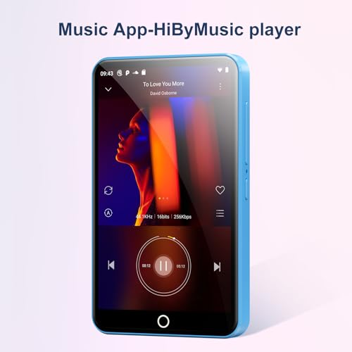 Image of 80GB MP3 Player with Bluetooth and WiFi Blue