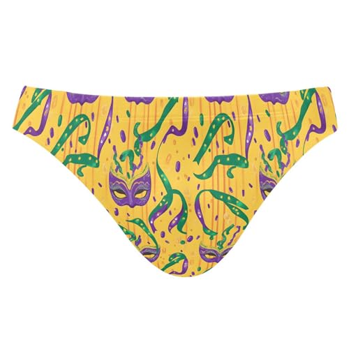 Men's Swim Briefs Brazil Mardi Gras Carnival Party Swimsuit Beach Swimwear Bikini M B0403640